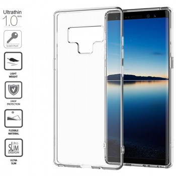 Permatomas silikoninis dėkliukas 1.0 mm. (Samsung GALAXY NOTE 9)
